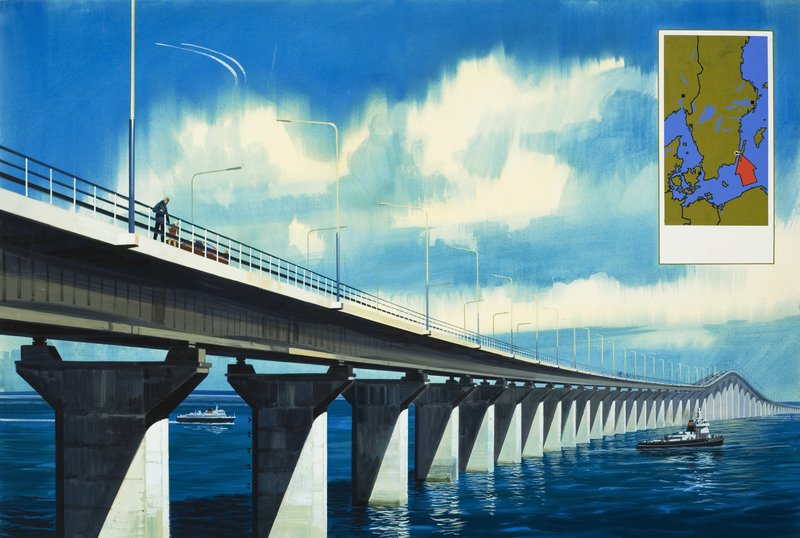 Brücke über den Kalmar-Sund von Wilf (20th century) Hardy