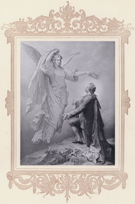 Goethes Muse, Widmung von Wilhelm von (after) Kaulbach