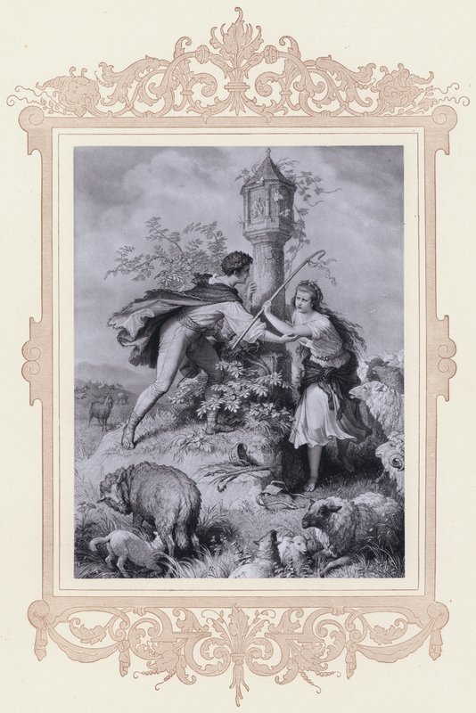 Haideröslein von Wilhelm von (after) Kaulbach