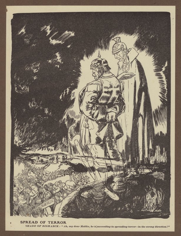 Verbreitung des Terrors (Lithographie) von Will Dyson