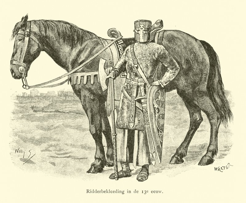 Ritter in Rüstung, 13. Jahrhundert von Willem II Steelink