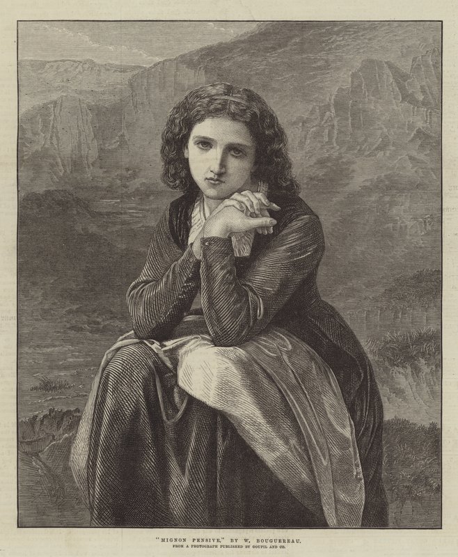 Nachdenkliche Mignon von William Adolphe Bouguereau