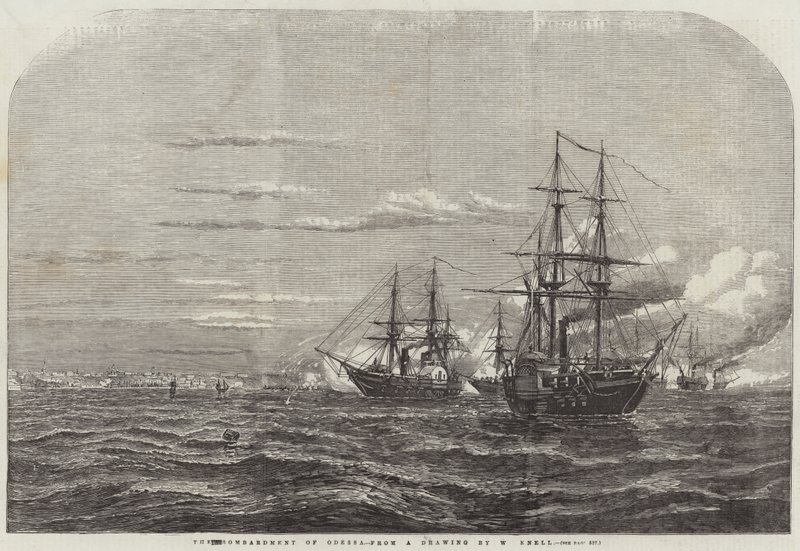 Die Bombardierung von Odessa von William Adolphus Knell