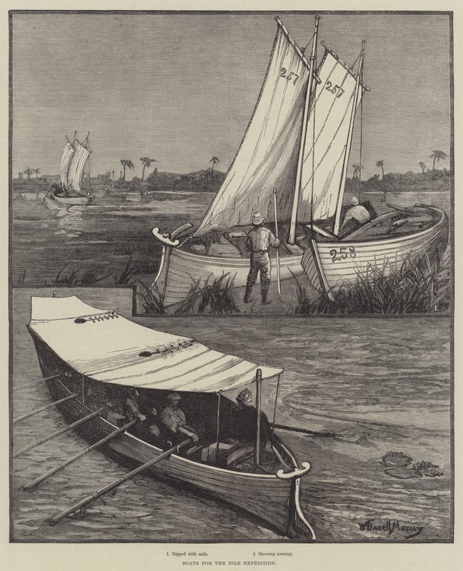 Boote für die Nil-Expedition von William Bazett Murray