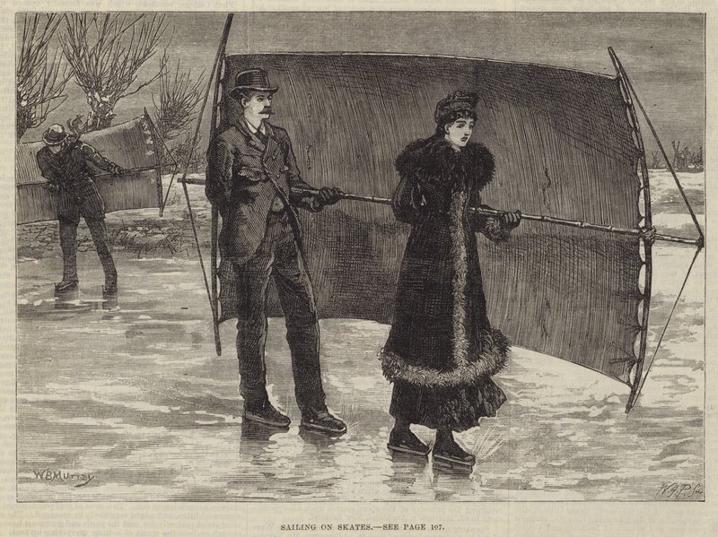 Segeln auf Schlittschuhen von William Bazett Murray