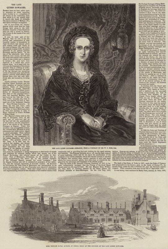 Die verstorbene Königinwitwe von William Charles Ross