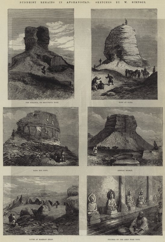 Buddhistische Überreste in Afghanistan von William Crimea Simpson