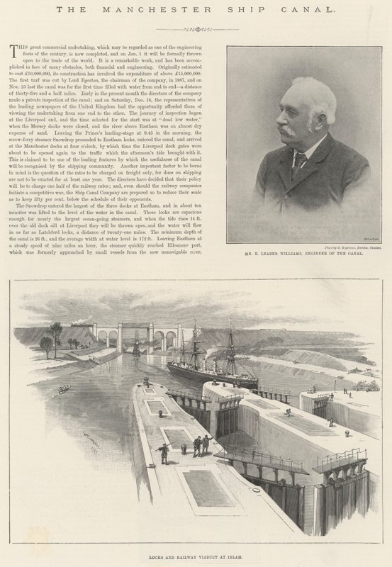 Der Manchester-Schiffskanal von William Crimea Simpson