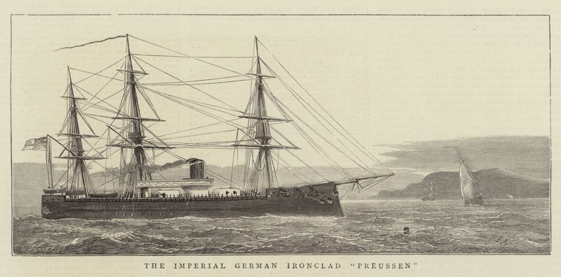 Das kaiserliche deutsche Panzerschiff Preussen von William Edward Atkins