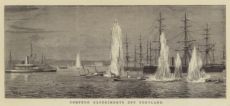 Torpedo-Experimente vor Portland von William Edward Atkins