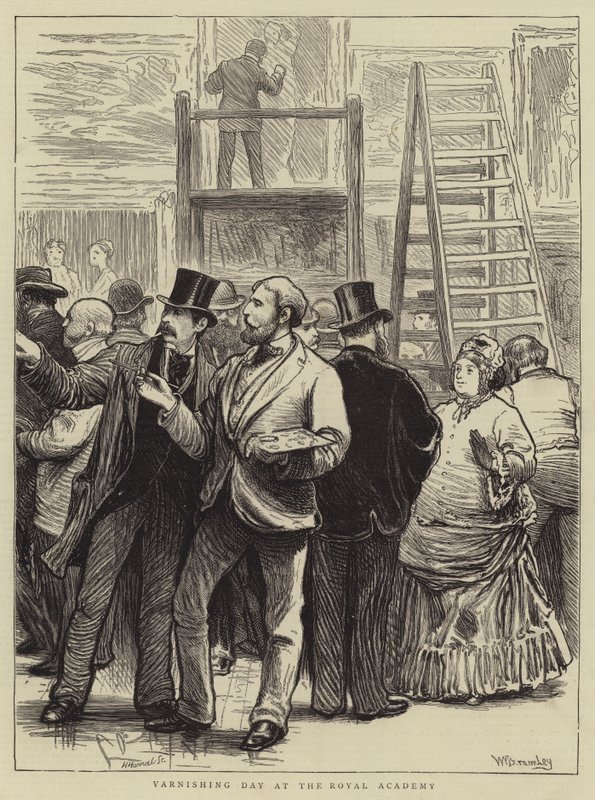 Lackiertag an der Royal Academy von William III Bromley