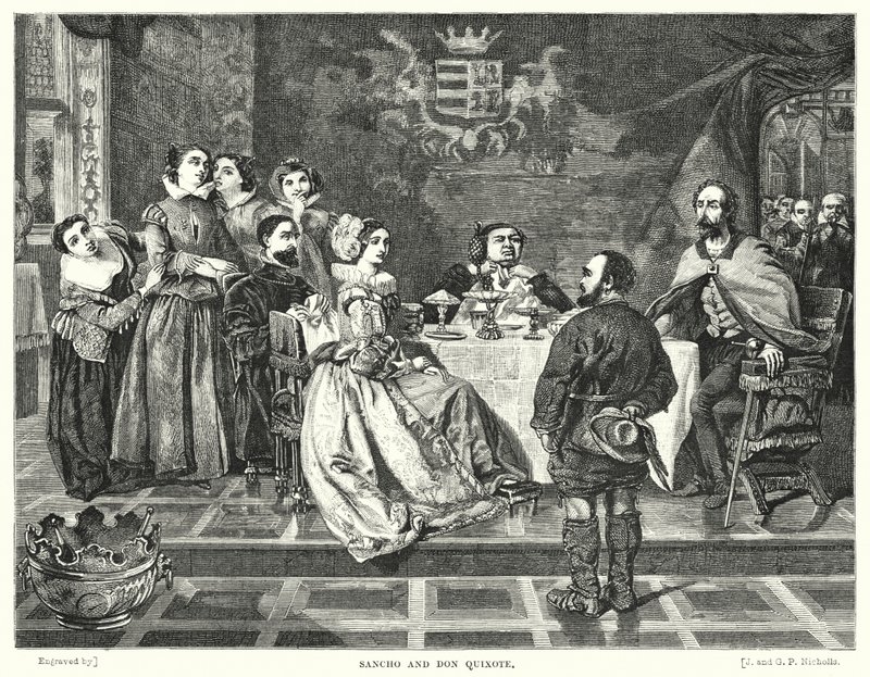 Sancho und Don Quixote von William Powell after Frith