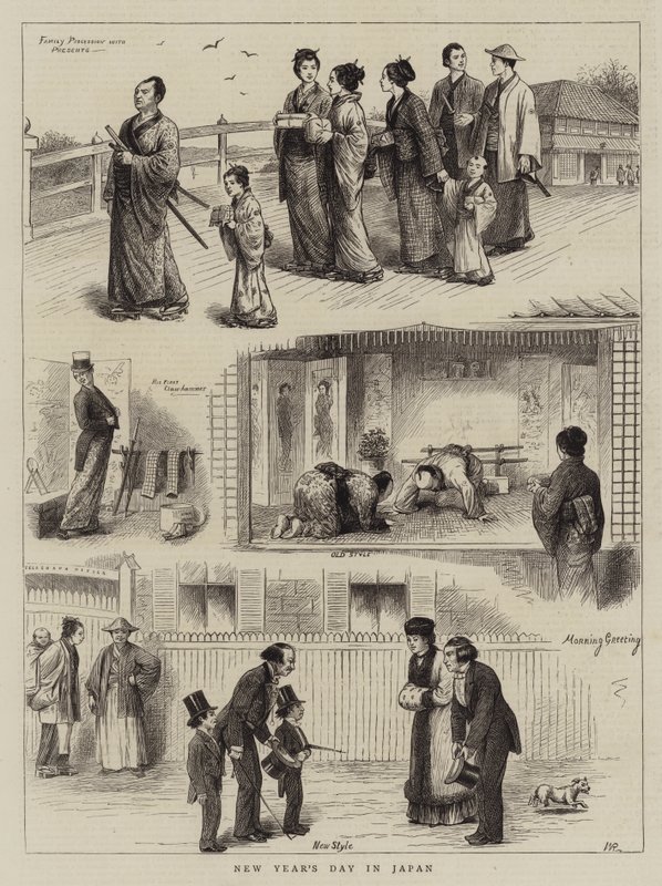 Neujahrstag in Japan von William Ralston