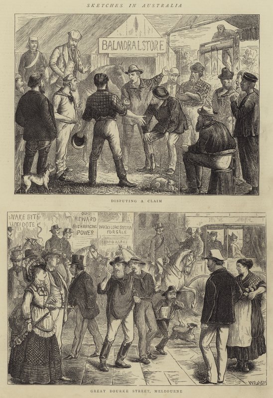 Skizzen in Australien von William Ralston