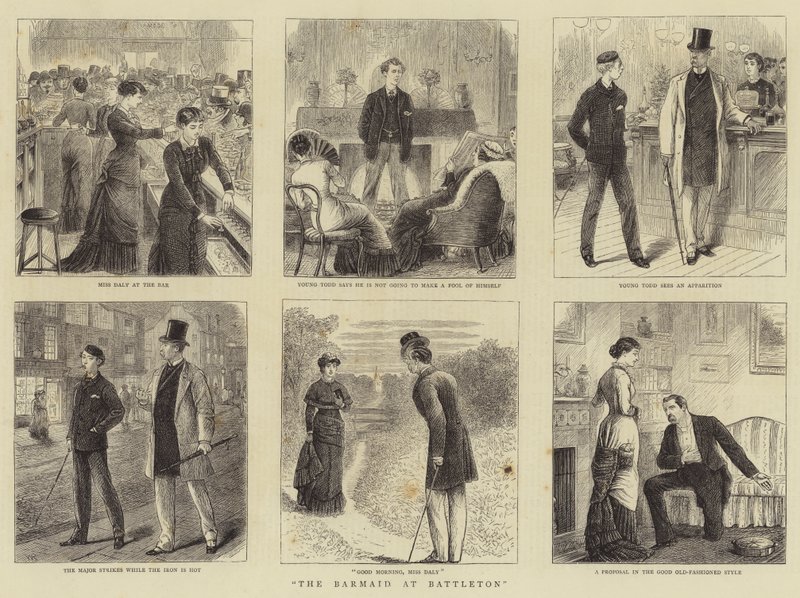 Die Bardame in Battleton von William Ralston