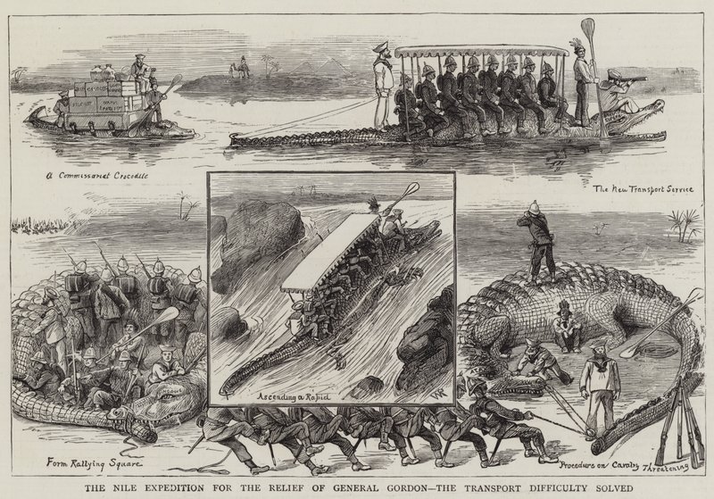 Die Nil-Expedition zur Rettung von General Gordon, das Transportproblem gelöst von William Ralston