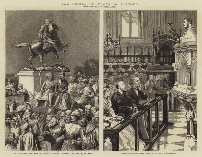 Der Prinz von Wales in Kalkutta von William Ralston