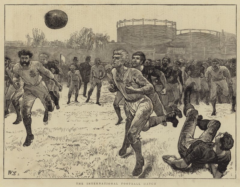Das internationale Fußballspiel von William Small