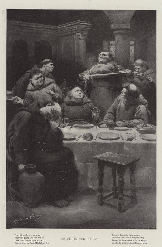 Sauce für die Gans von William Strutt