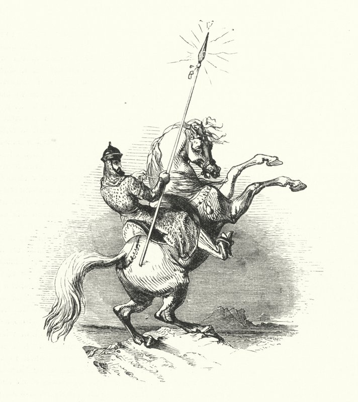 Reiter aus Messing von William (after) Harvey
