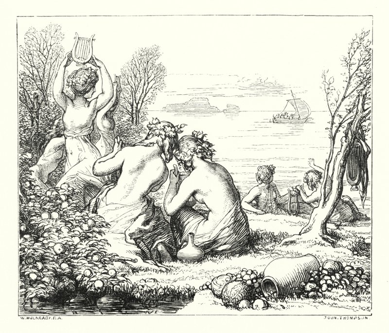 Die Meeresfeen von William (after) Mulready