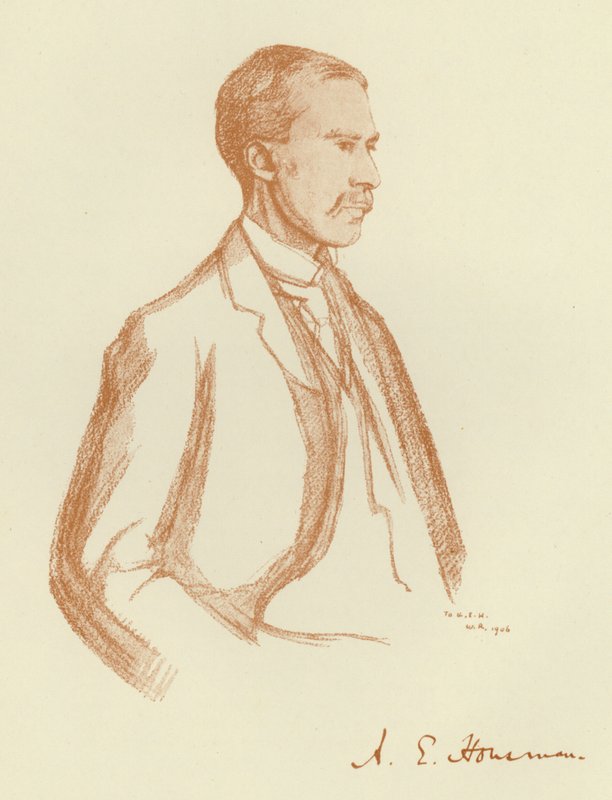 A. E. Housman, Porträt von William (after) Rothenstein