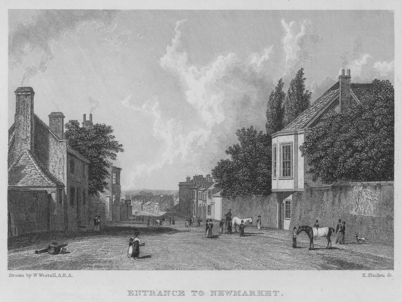 Eingang zu Newmarket von William (after) Westall