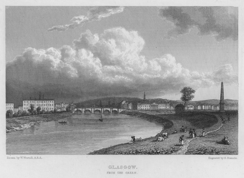 Glasgow, vom Green (Stich) von William (after) Westall