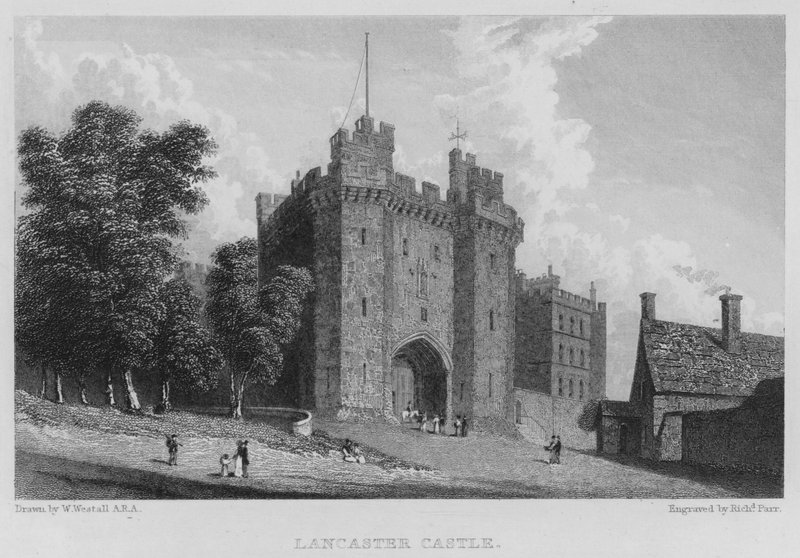 Lancaster Castle (Stich) von William (after) Westall