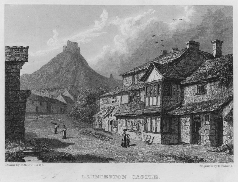 Launceston Castle von William (after) Westall