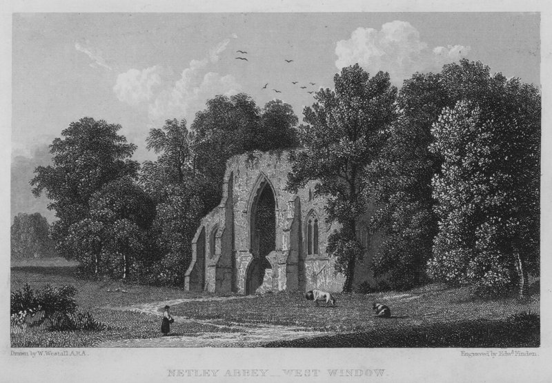 Netley Abbey, Westfenster von William (after) Westall