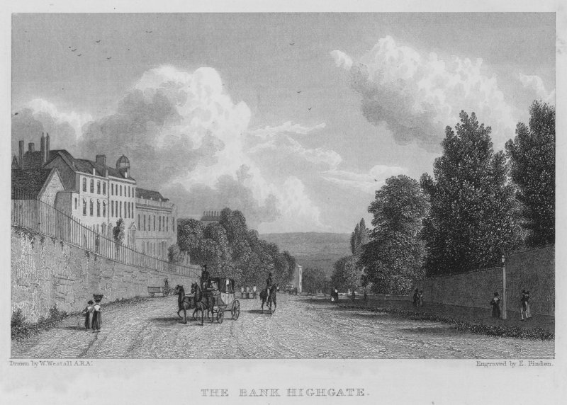 The Bank, Highgate von William (after) Westall