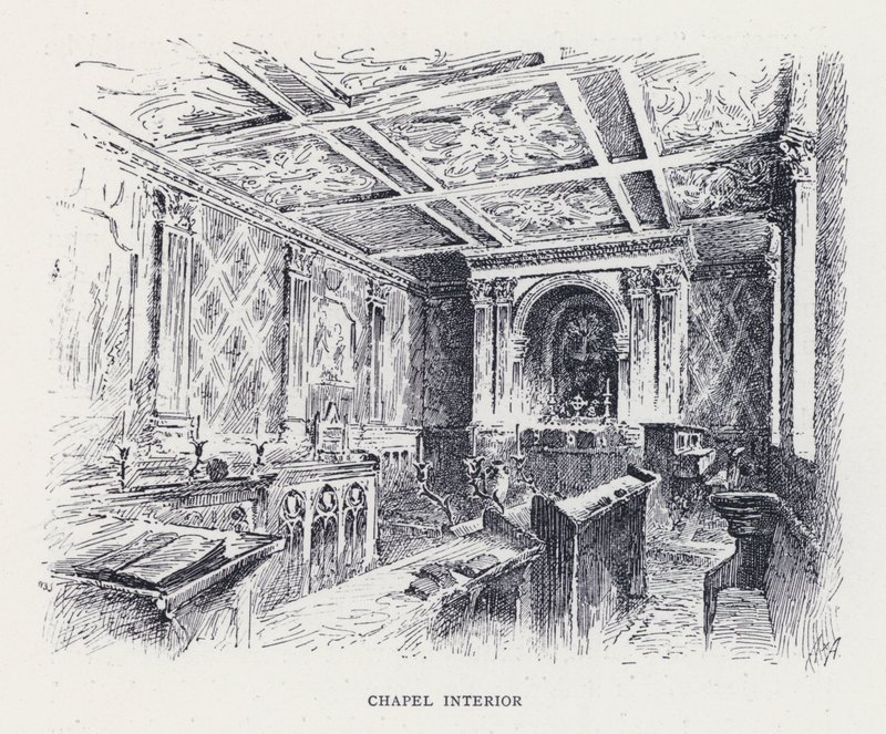 Kapelleninnenraum (Stich) von William Alexander Ansted