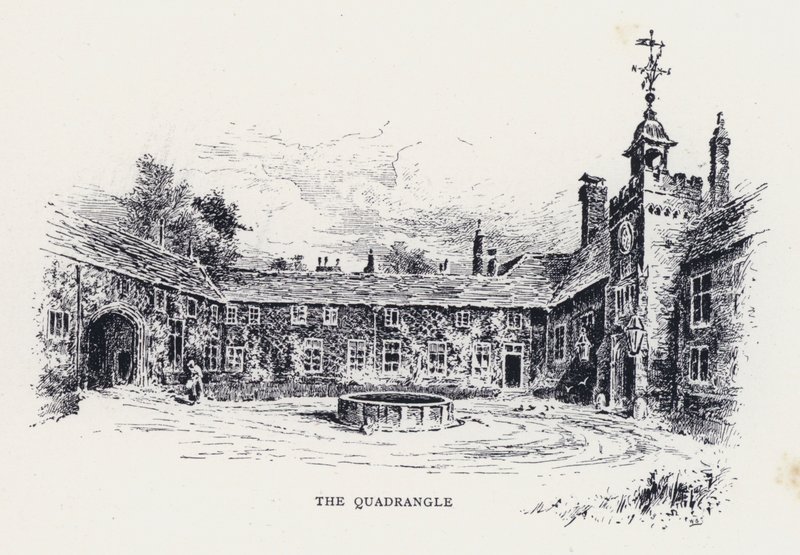 Der Innenhof (Stich) von William Alexander Ansted