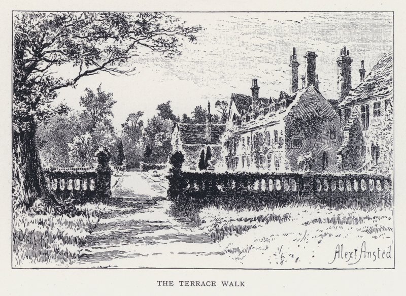 Der Terrassengang (Stich) von William Alexander Ansted