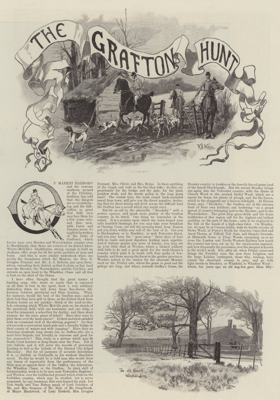Die Grafton-Jagd von William Barnes Wollen