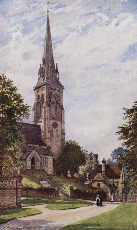 Edensor Kirche, Chatsworth von William Biscombe Gardner