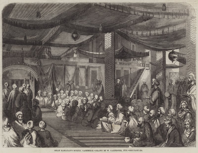 Shah Hamadans Moschee, Kaschmir von William Carpenter