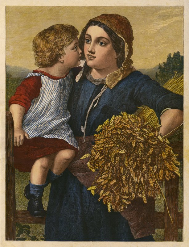 Die Ährenleserin von William Charles Thomas (after) Dobson