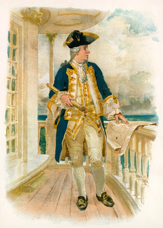 Admiral, 18. Jahrhundert von William Christian Symons