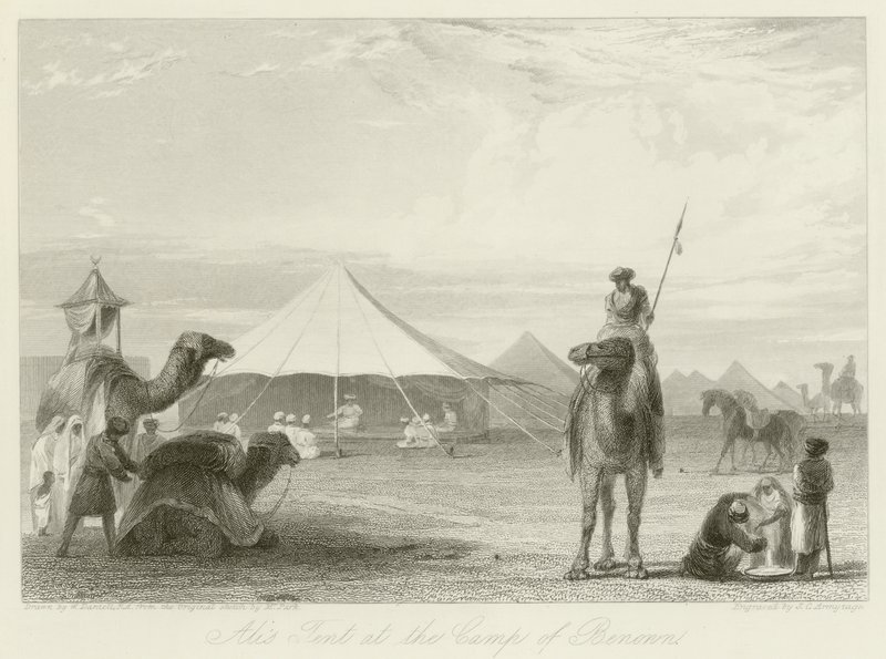 Alis Zelt im Lager von Benonn von William Daniell