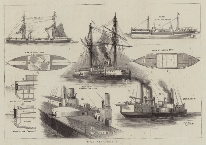 HMS Inflexible von William Edward Atkins