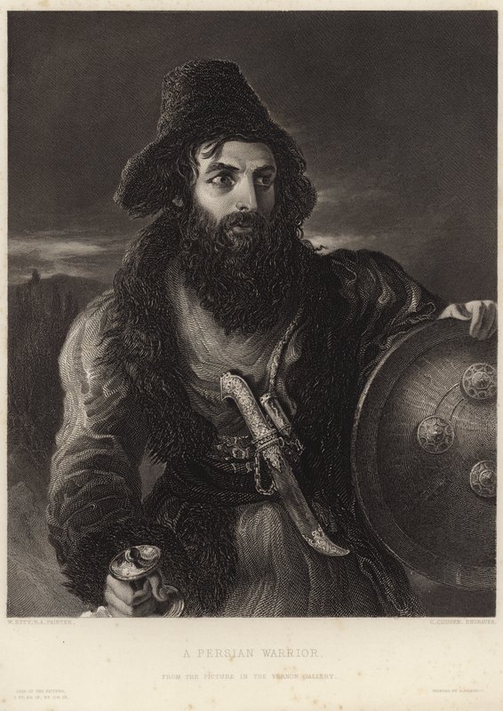 Ein persischer Krieger von William Etty