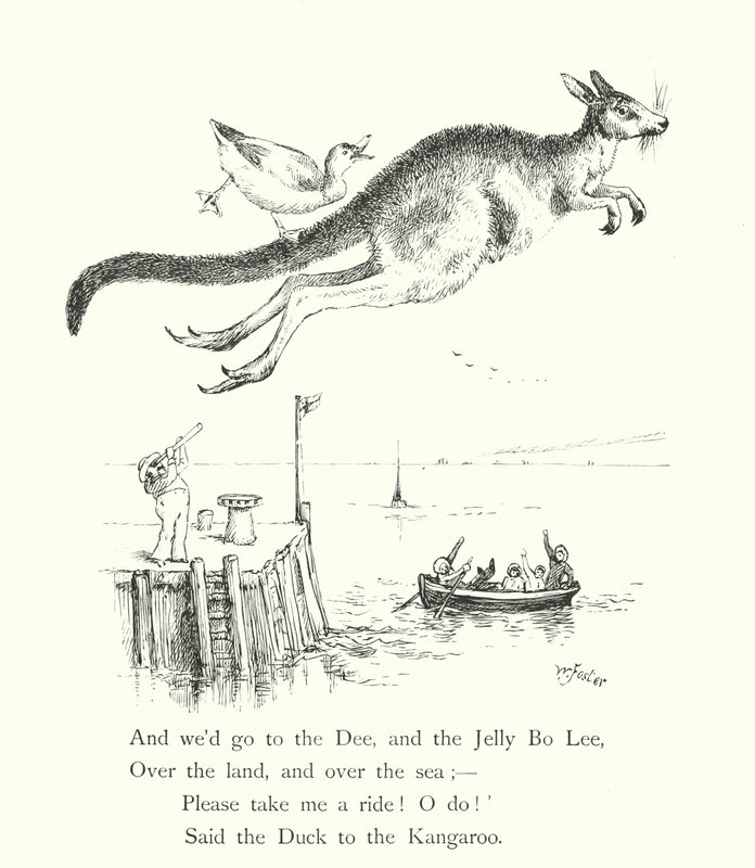 Die Ente und das Känguru (Gravur) von William Foster