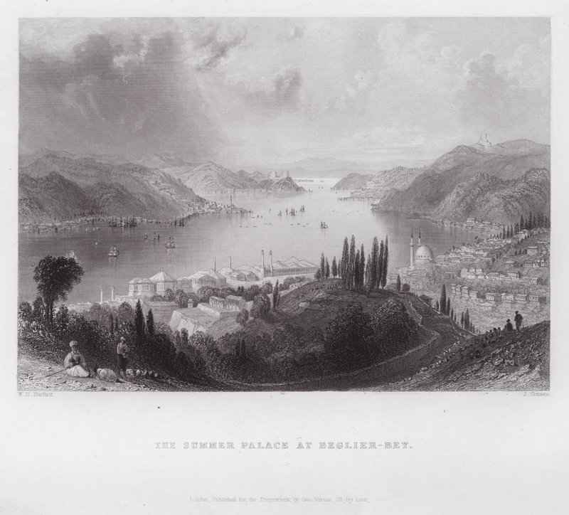 Der Sommerpalast in Beglier-Bey (Gravur) von William H. Bartlett