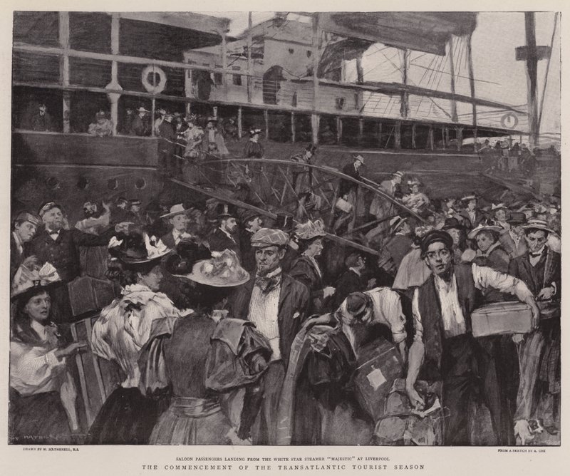 Der Beginn der transatlantischen Touristensaison von William Hatherell
