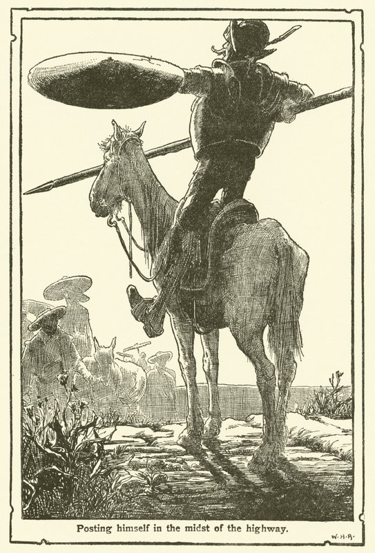 Illustration für Don Quijote von William Heath Robinson