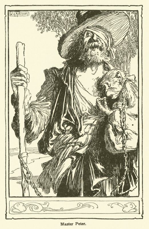 Illustration für Don Quijote von William Heath Robinson