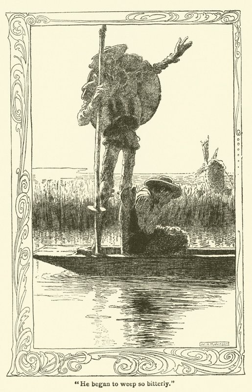 Illustration für Don Quijote von William Heath Robinson