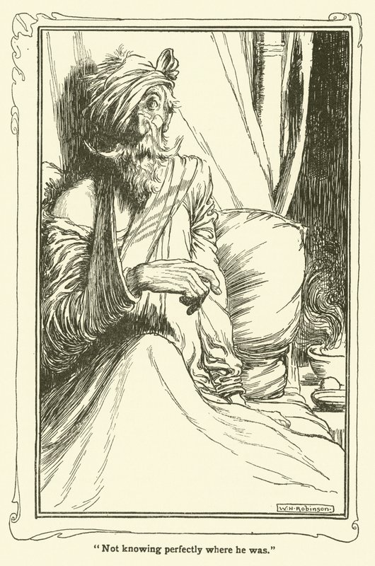 Illustration für Don Quijote von William Heath Robinson